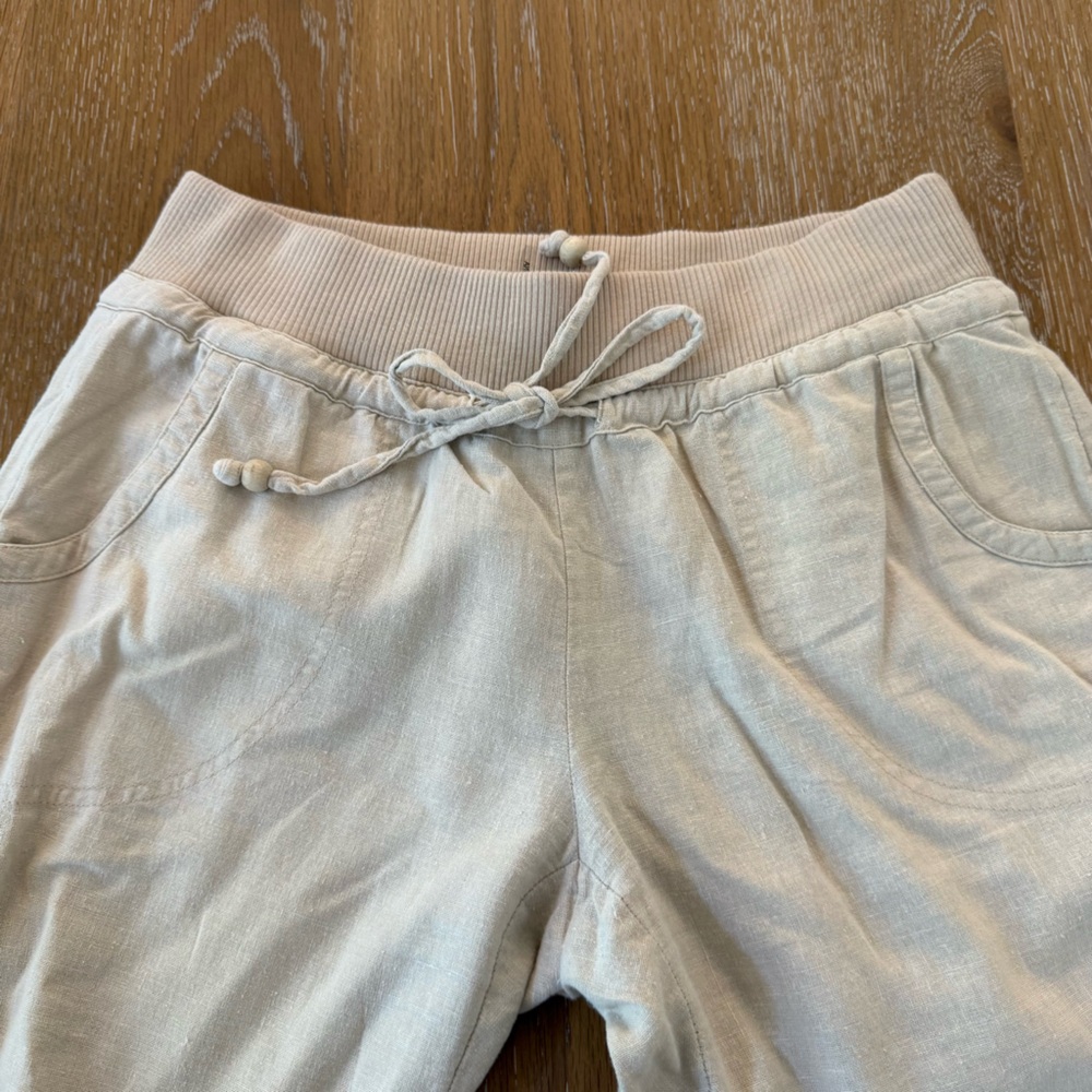 Love Tree Light Tan Pants Linen Blend size M - Picture 2 of 5